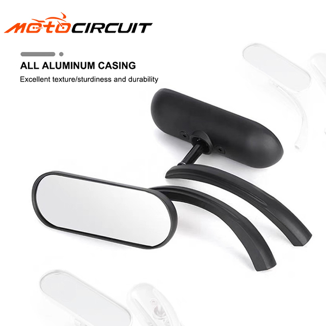 Retro Cool Black Reflective Rearview Mirror Classic Aluminum Mirror For Harley Parts Motorcycle Accessories