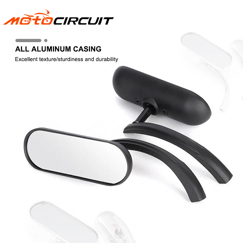 Retro Cool Black Reflective Rearview Mirror Classic Aluminum Mirror For Harley Parts Motorcycle Accessories