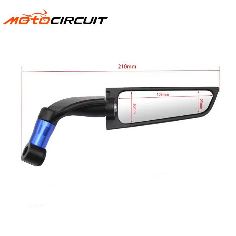 Universal Aluminum Alloy Rearview Wing Mirror Auxiliary Spoiler Modified Motorcycle Spare Parts Accessories