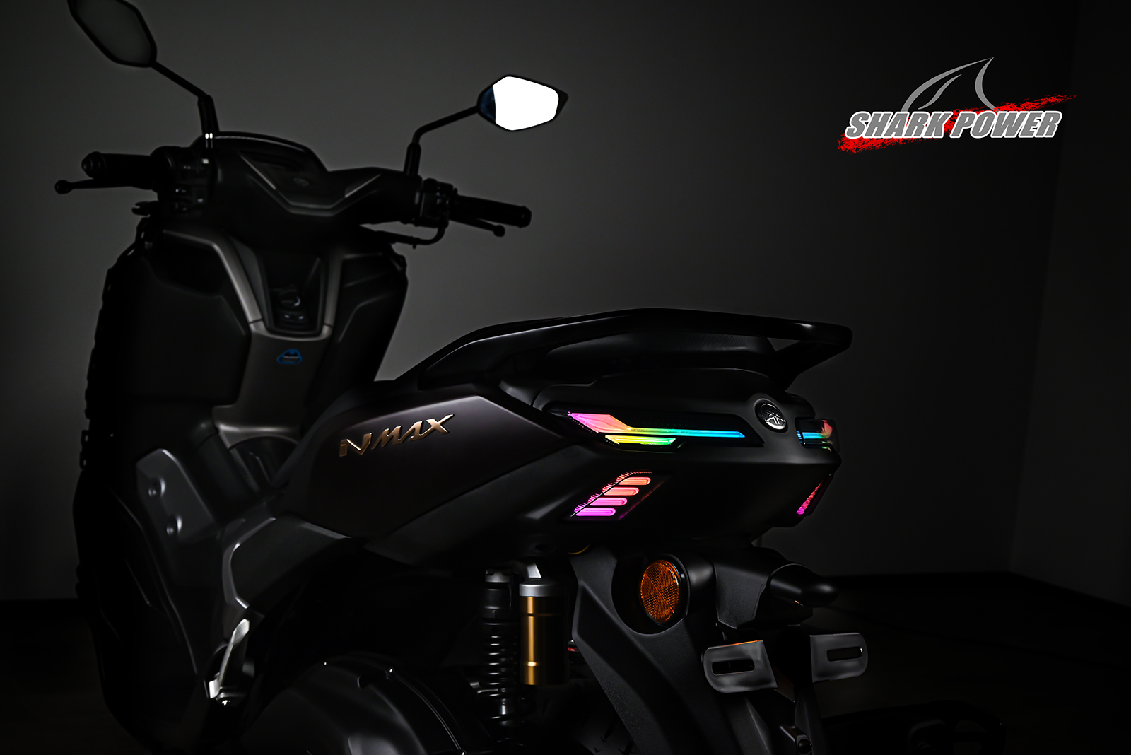 For Yamaha Nmax Turbo 2025 Motorbike RGB Led Tai Light With Turn Signal Brake Indicator Motorcycle Body Parts Lighting System
