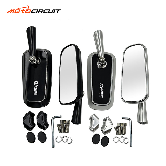 H2C Motorbikes Side Rearview Mirror Motorcycle Riding Accessories Frame Body Parts Espejo De Motocicleta for Yamaha Honda