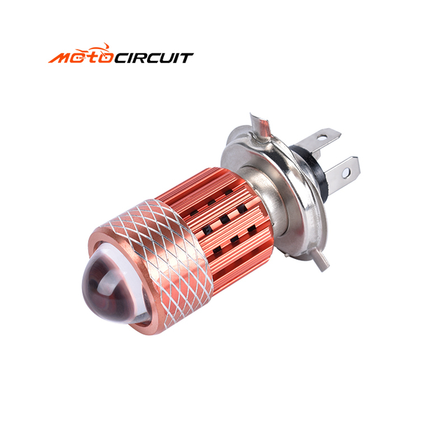 H4 Universal Mini LED Spotlights 12V Headlight Bulb for Motorbike Motorcycle Fog Light Accessories Universal Lighting Systems