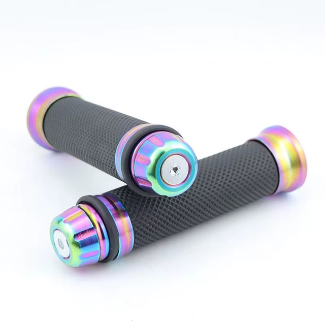 Motorcycle Handlebar Balance Iron Wine Cup Handle Glue Burning Titanium Colourful Motorcycle Handle Grip Accessories Modified