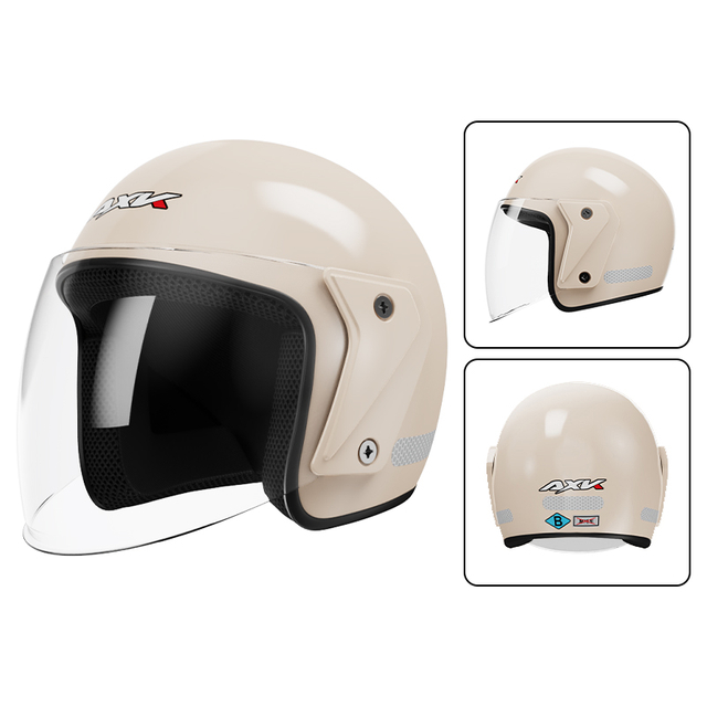 High Performance ABS Solid Color Motorcycle Half Face Helmet Universal Motorbike Accessories Casco De Motocicleta