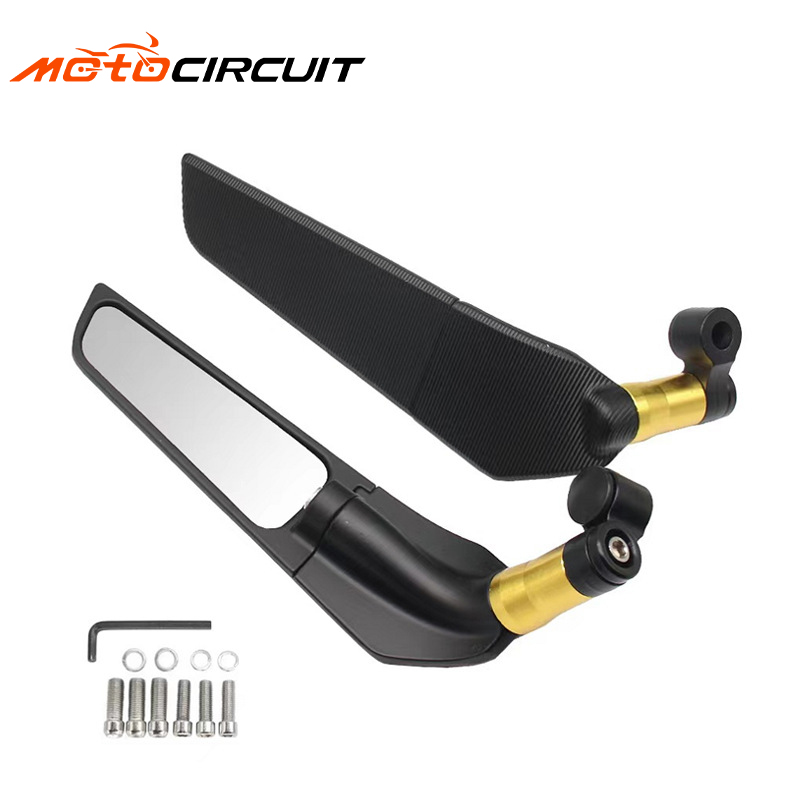 Universal Aluminum Alloy Rearview Wing Mirror Auxiliary Spoiler Modified Motorcycle Spare Parts Accessories