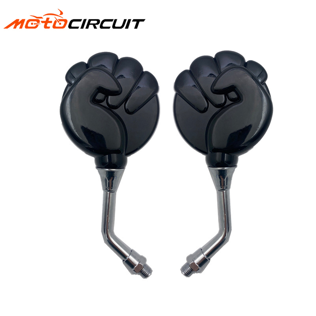 Fist Type Reflector Scooter Rearview Mirror Plastic Modified Universal Motorcycle Mirror Spare Parts Accessories No reviews yet