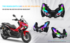 Flowing RGB Motorcycle Headlight Lamp Turn Signal Front Fog Spotlight Scooter for Honda Adv150 160 Accessories