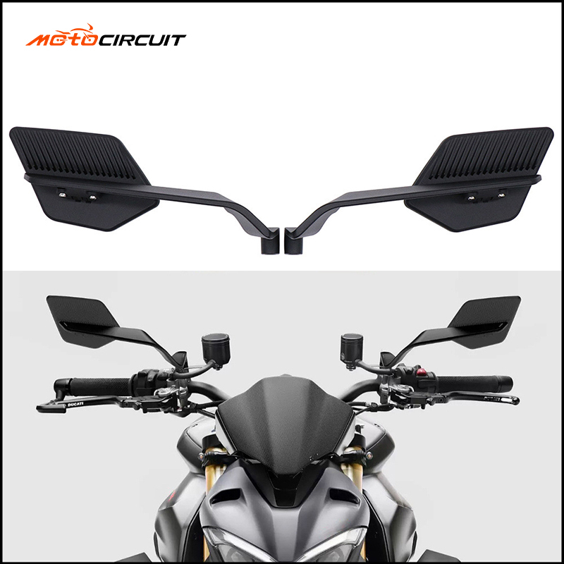 Motorbikes Side Wing Rearview Spoiler Mirrors Motorcycle Riding Accessories Frame Body Parts Accesorios Para Motocicletas Espejo
