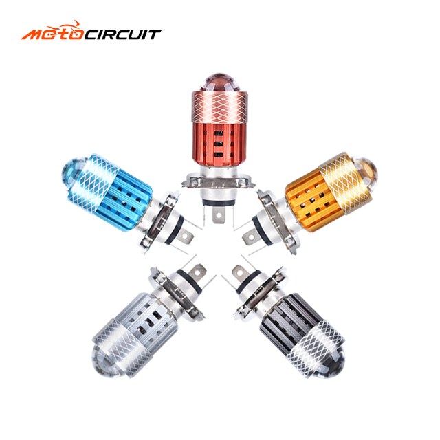 H4 Universal Mini LED Spotlights 12V Headlight Bulb for Motorbike Motorcycle Fog Light Accessories Universal Lighting Systems