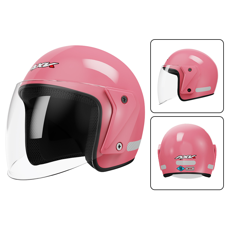High Performance ABS Solid Color Motorcycle Half Face Helmet Universal Motorbike Accessories Casco De Motocicleta