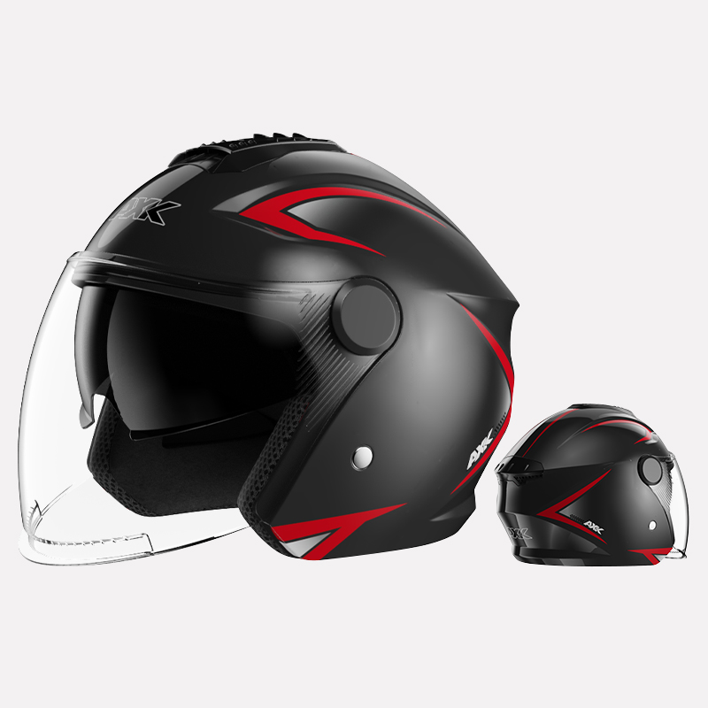 Unisex Motorcycle Accessories Helmet with Classic Style Half Face Visor Quick Release Closure Customizable Casco De Moto