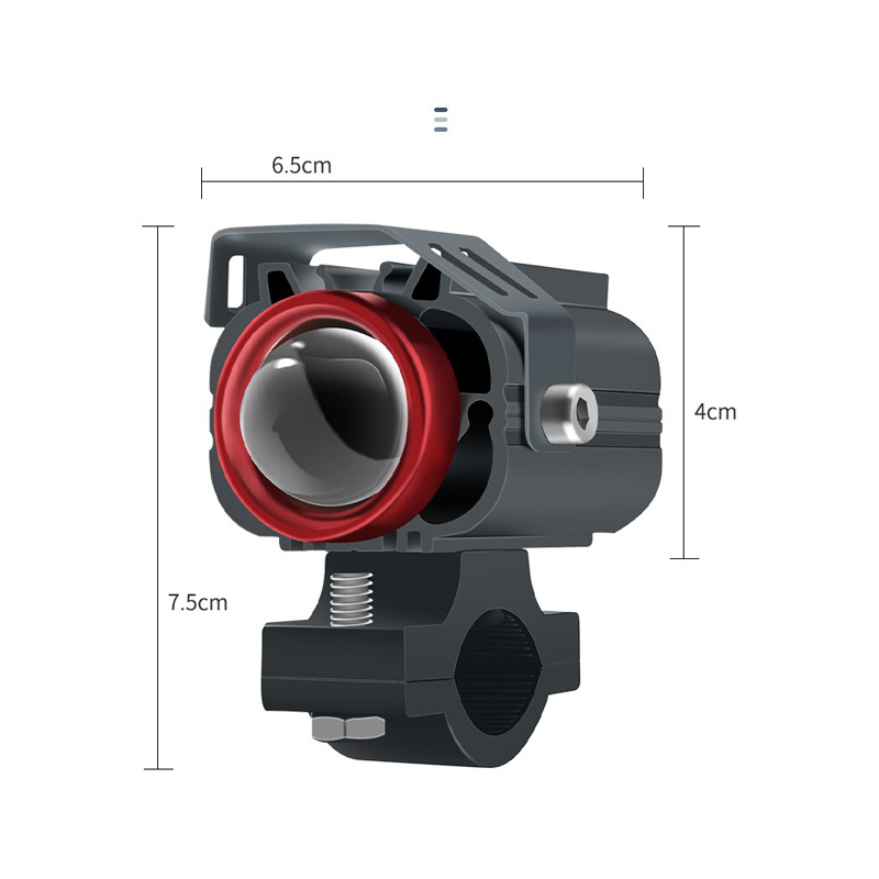 Sharp Flash Dual Color Led Motorcycle Fog Spotlight Aluminum Alloy IP67 Headlight Driving Light Motorcycle Accessories