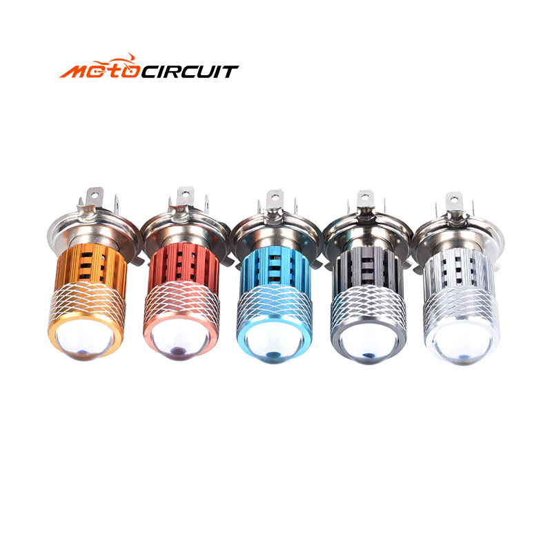 H4 Universal Mini LED Spotlights 12V Headlight Bulb for Motorbike Motorcycle Fog Light Accessories Universal Lighting Systems