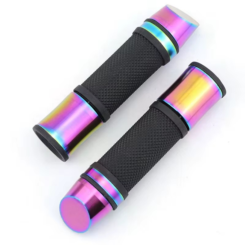 Motorcycle Handlebar Balance Iron Wine Cup Handle Glue Burning Titanium Colourful Motorcycle Handle Grip Accessories Modified