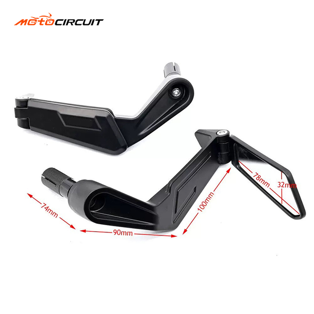 Universal Motorcycle Accessories Electric Mountain Bike Wing Rear Hand Bar End Mirror Espejo De Accesorios De Motocicleta