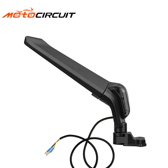 Motorcycle Aluminum alloy Rearview Mirror Spoiler With Light Universal Modified Motorbike Spare Accessories Parts