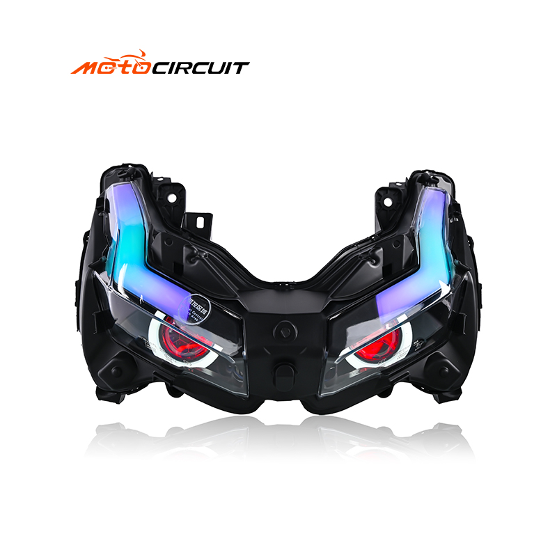 Flowing RGB Motorcycle Headlight Lamp Turn Signal Front Fog Spotlight Scooter for Honda Adv150 160 Accessories