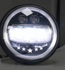 High/low Beam 70w Offroad Driving Drl Turn Signal 4x4 Round Motorcycles 7 Inch Led Headlights For Jeep Harley